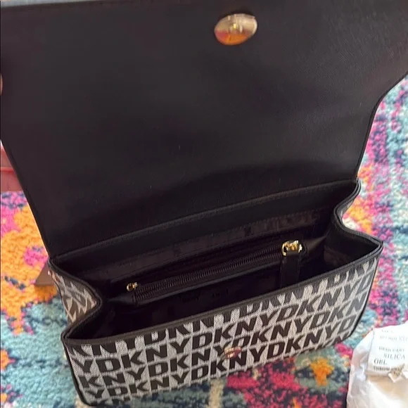 DKNY Black and White Crossbody Bag - Picture 4 of 7